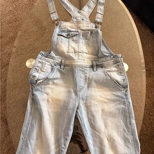 Buffalo David Bitton Distressed Elliot-X Slim Stretch Overalls
